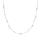 Silver Shell Pearl and Star Station Necklace